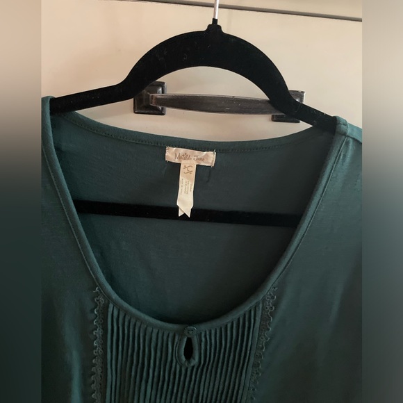 Matilda Jane dress Nadine fancy Charlie. Forrest green VGUC size Large - Picture 2 of 6